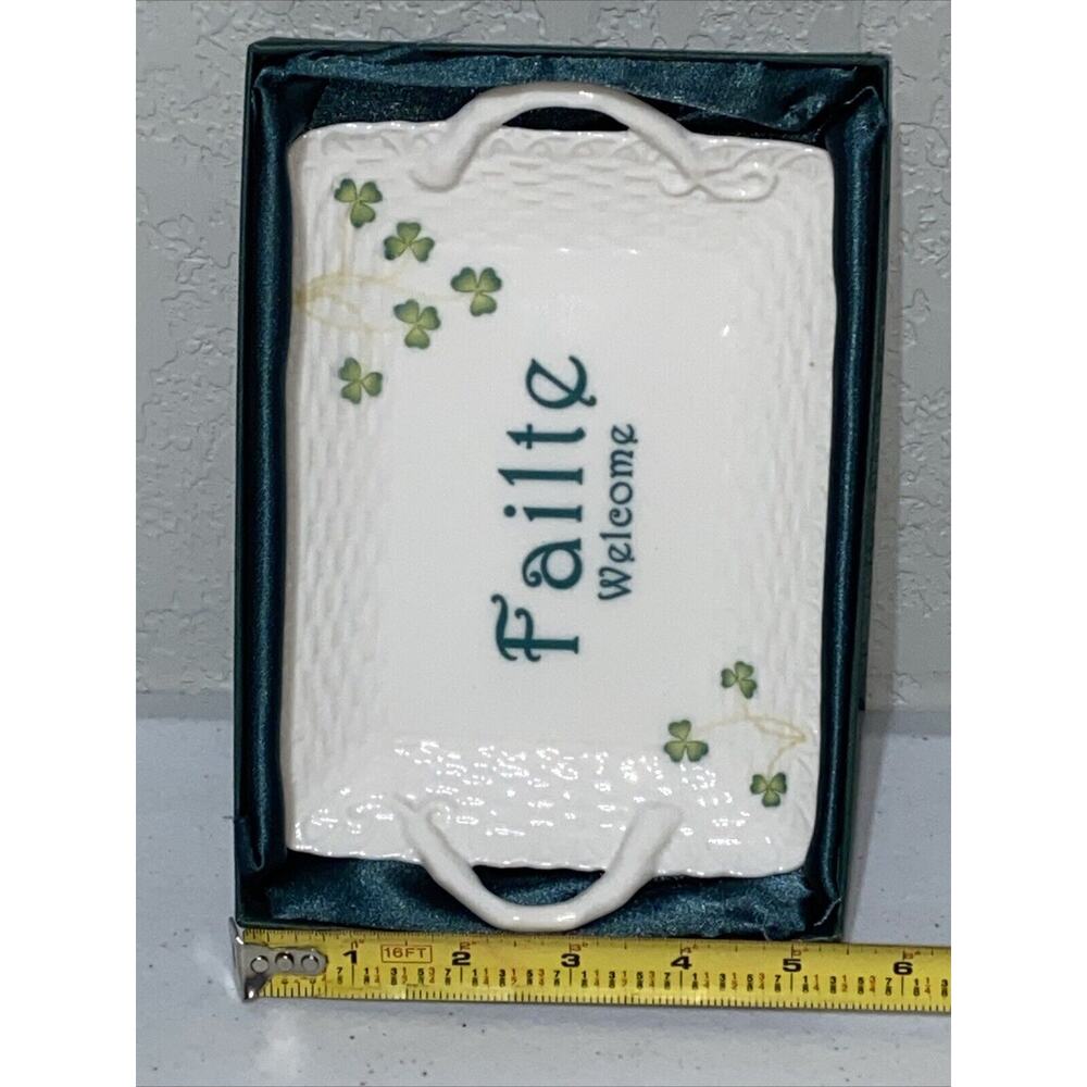 I. Godinger & Co‎ Irish Failte Welcome Tray Valet Key Trinket Dish Money Holder - Picture 5 of 5